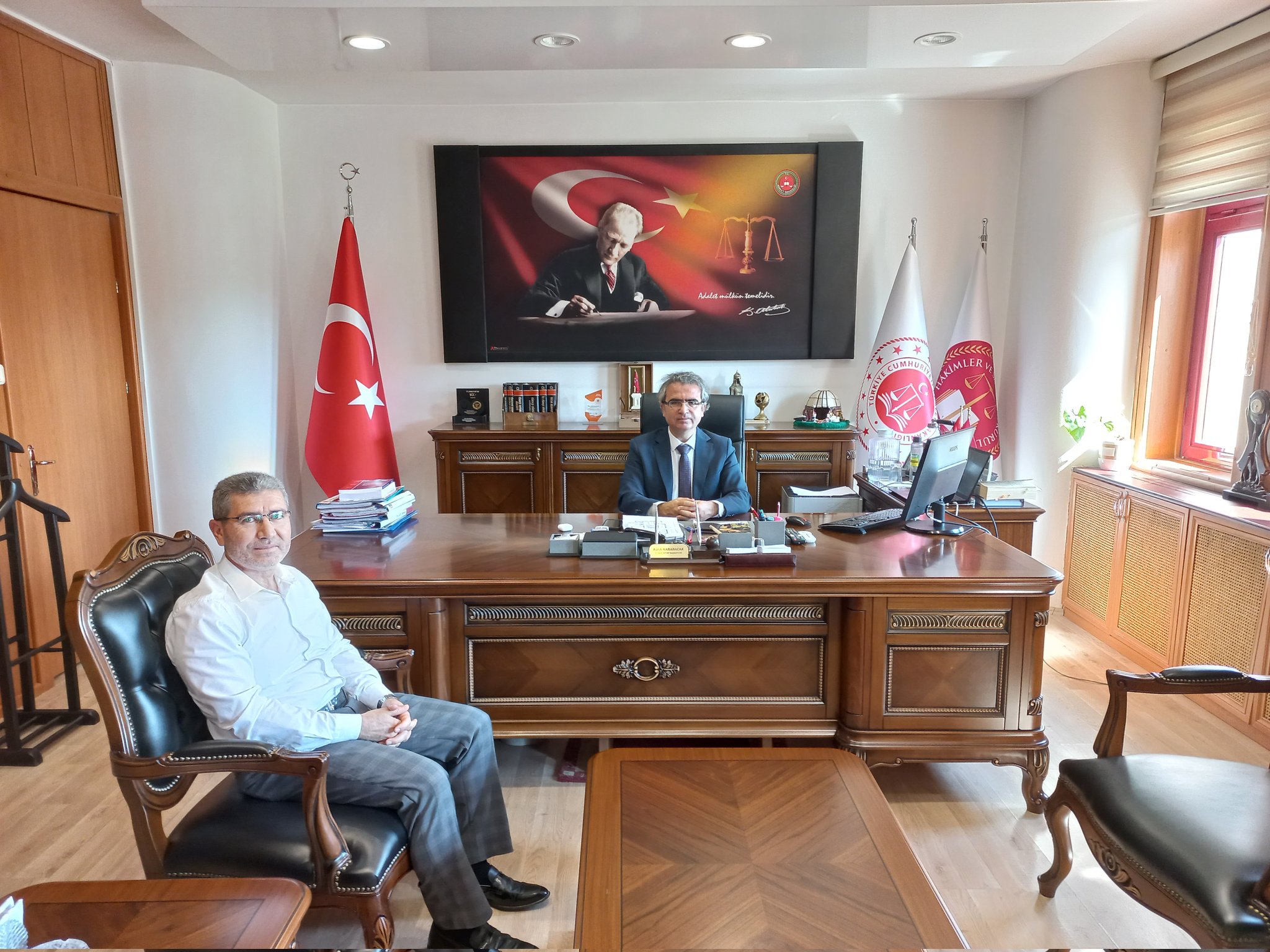 Din Adamı Yılmaz'dan Başsavcı Karabacak'a Veda Ziyareti