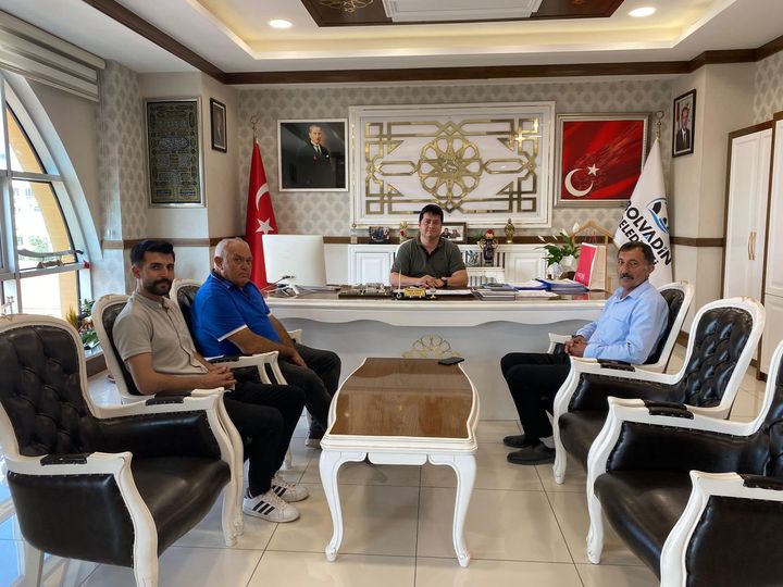 BAŞKAN  ÖZDEMİR'DEN  BAŞKAN  AYNACI'YA  ZİYARET