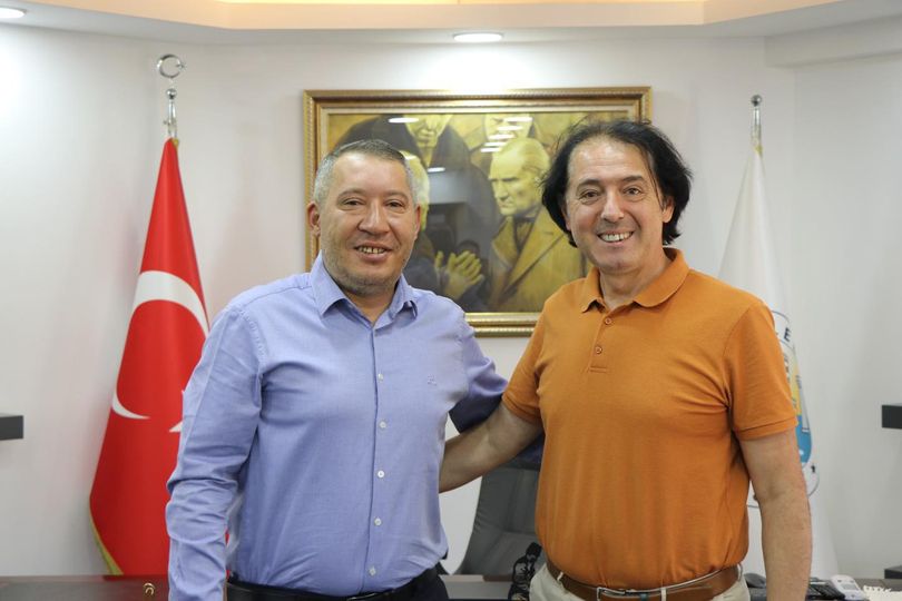 ÖNCEKİ DÖNEM EMNİYET MÜDÜRÜ PULAT'TAN BAŞKAN TOPÇU'YA ZİYARET