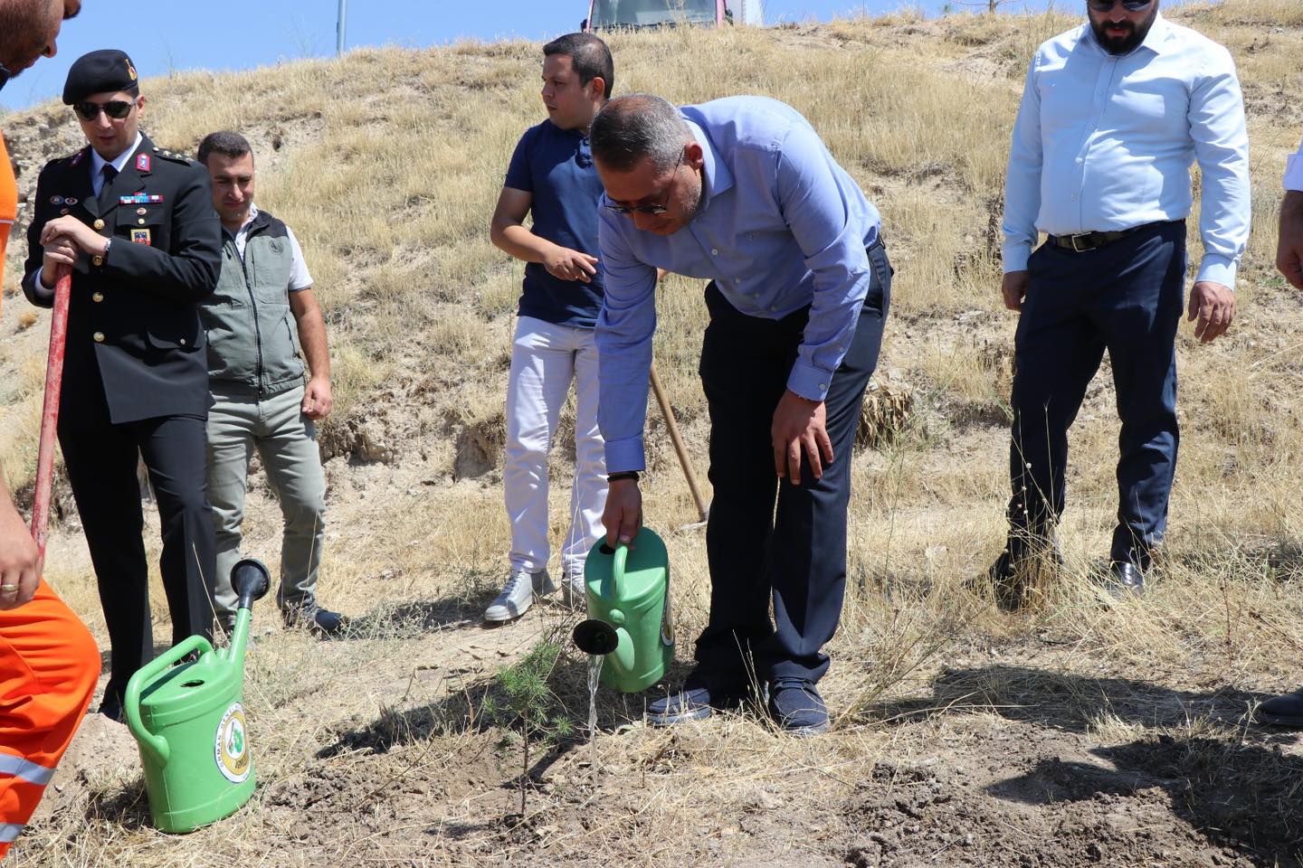 Şehit Şükrü Bayrakçı Hatıra Ormanına 15 Temmuz anısına fidanlar diktiler