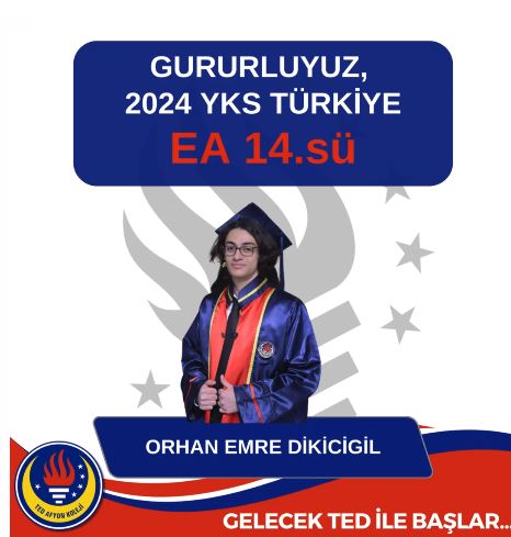2024 YKS'de TED Afyon Koleji Öğrencileri büyük bir başarıya imza attı