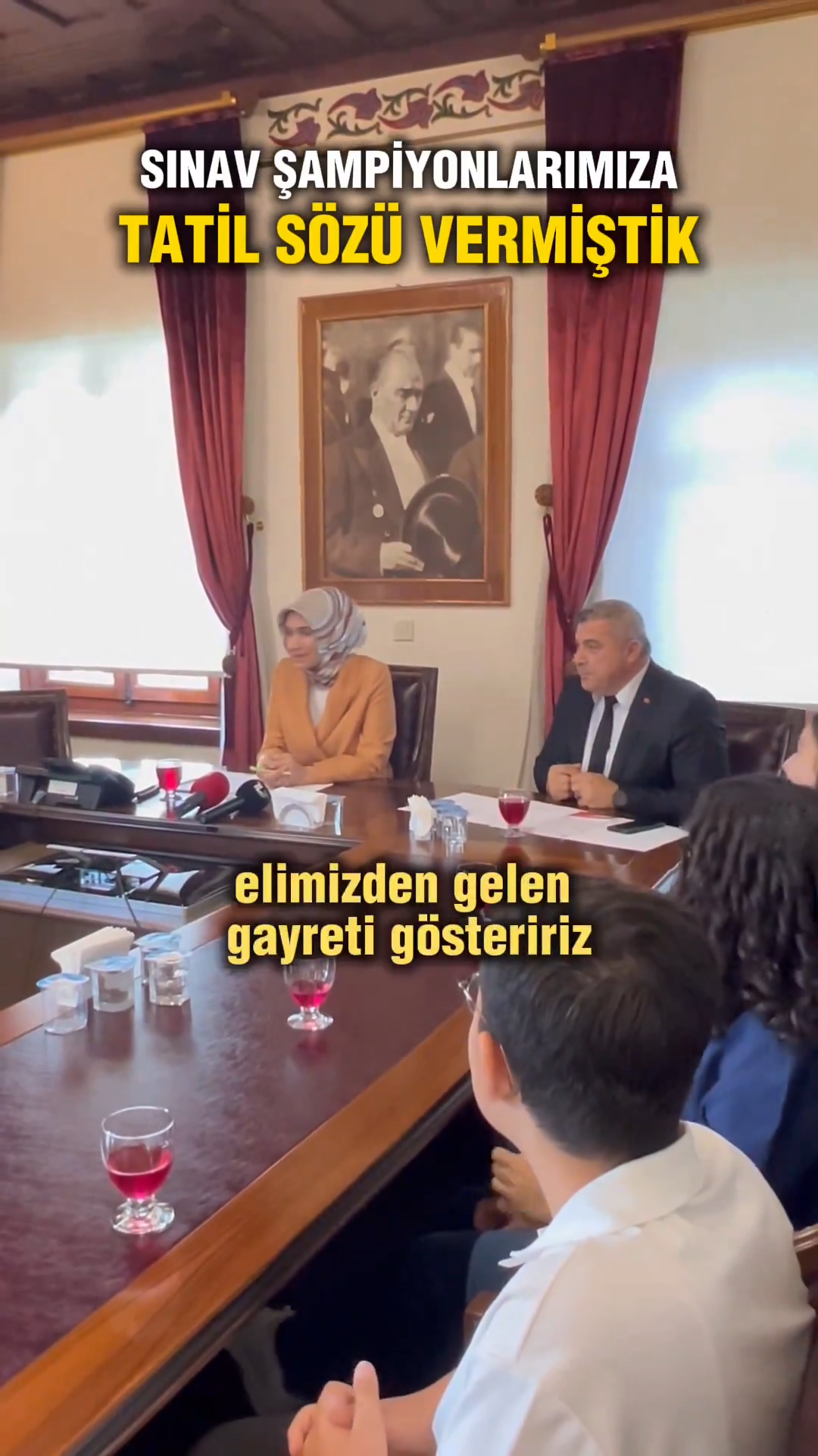 Devlet Anadan LGS Şampiyonlarına Tatil Jesti!