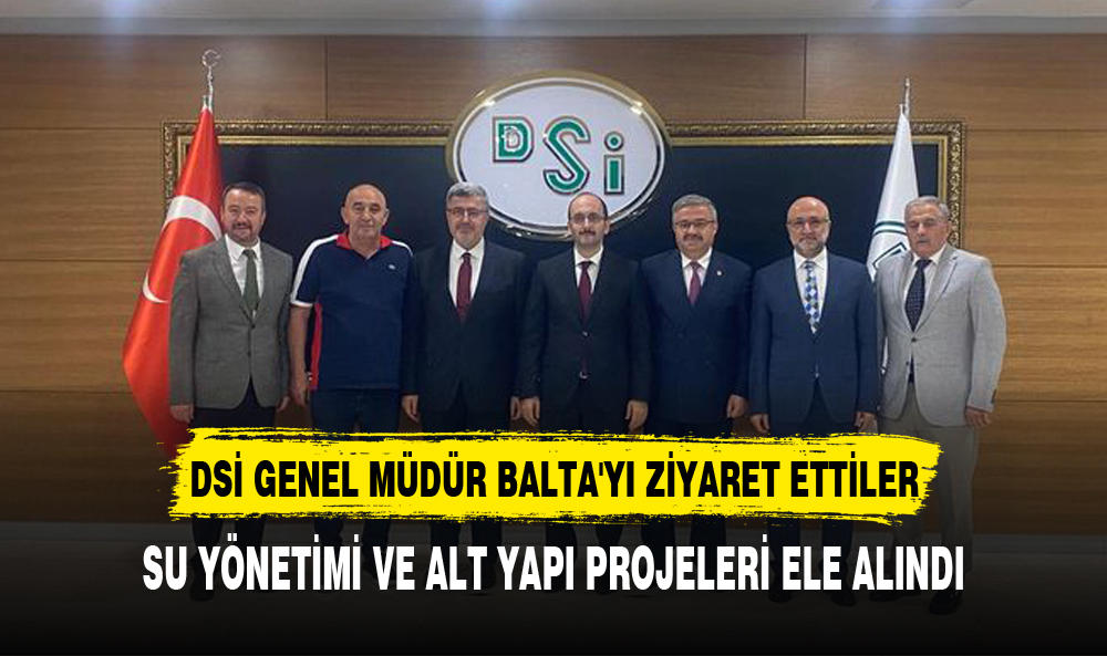 DSİ GENEL  MÜDÜRÜ  MEHMET AKİF  BALTA'YI  ZİYARET  ETTİLER