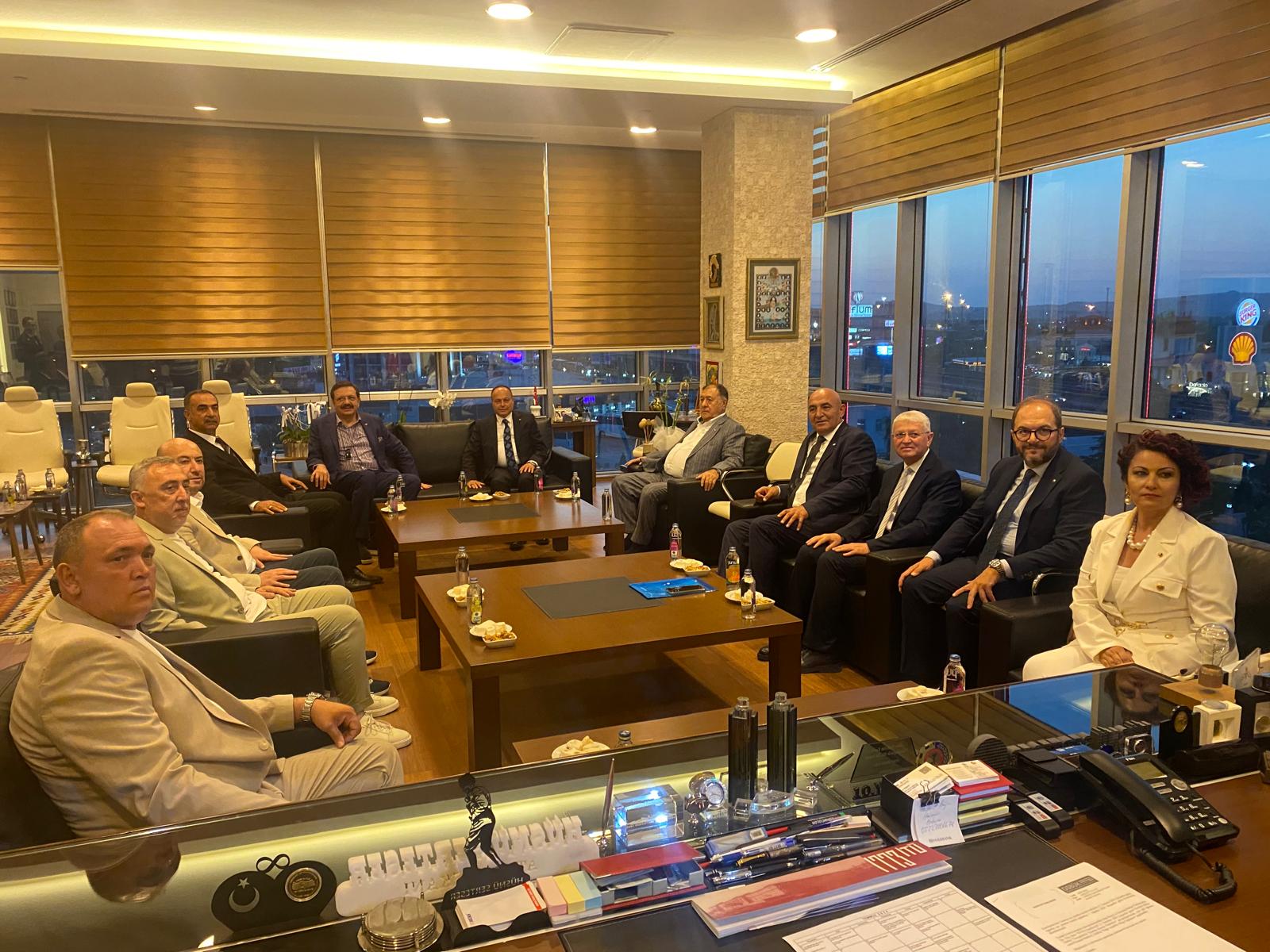 Rifat Hisarcıklıoğlu ATSO’yu Ziyaret Etti