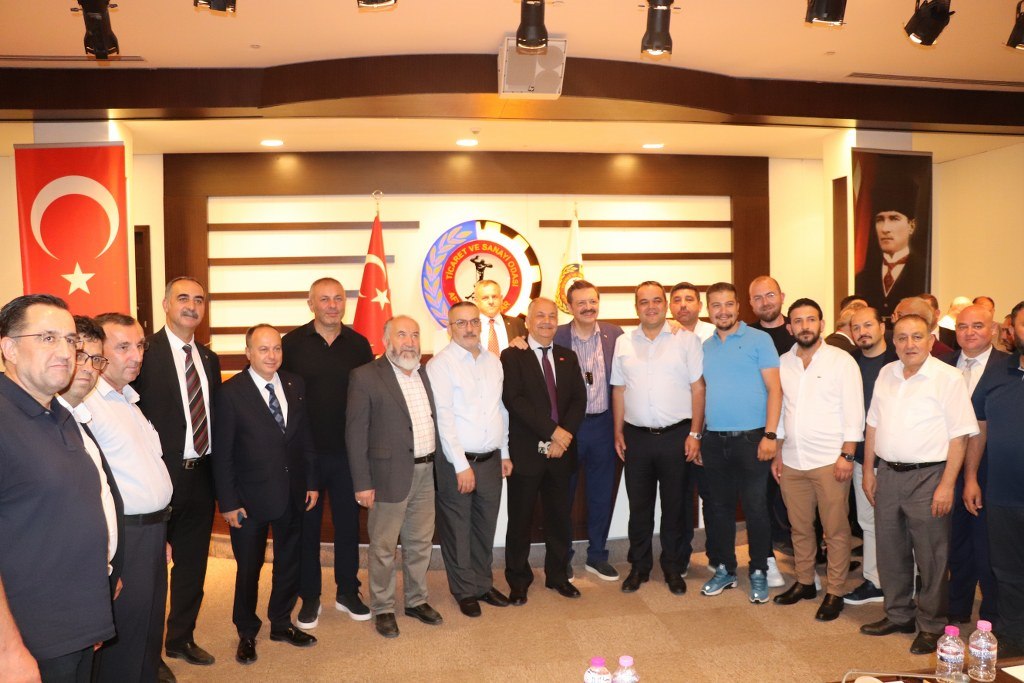 TOBB BAŞKANI HİSARCIKLIOĞLU ATSO'DA İSTİŞARE TOPLANTISI YAPTI