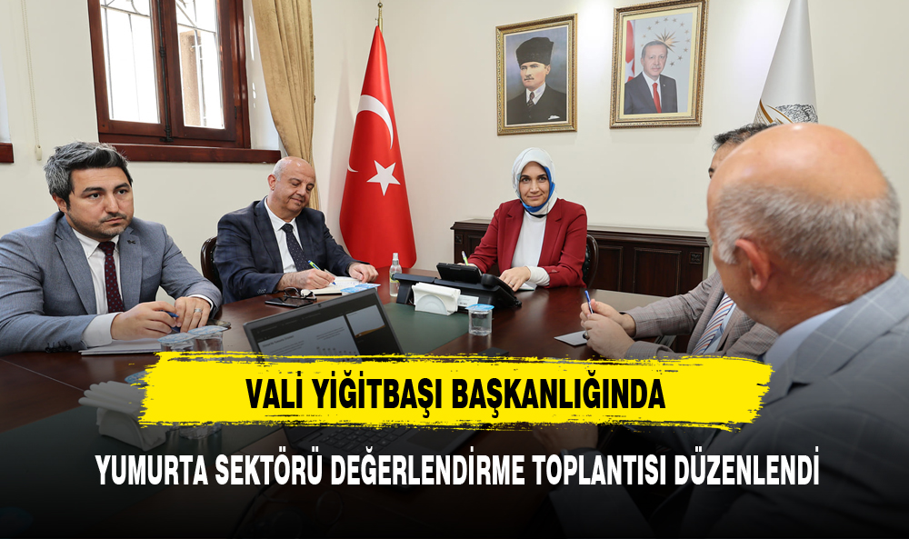 VALİ YİĞİTBAŞI BAŞKANLIĞINDA YUMURTA SEKTÖRÜ DEĞERLENDİRME TOPLANTISI DÜZENLENDİ