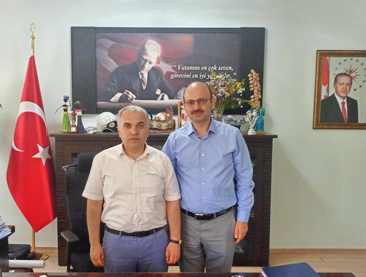 Sevilen Müdür Hoşgönüllü Kaymakam Duru’ya Veda Ziyareti Gerçekleştirdi