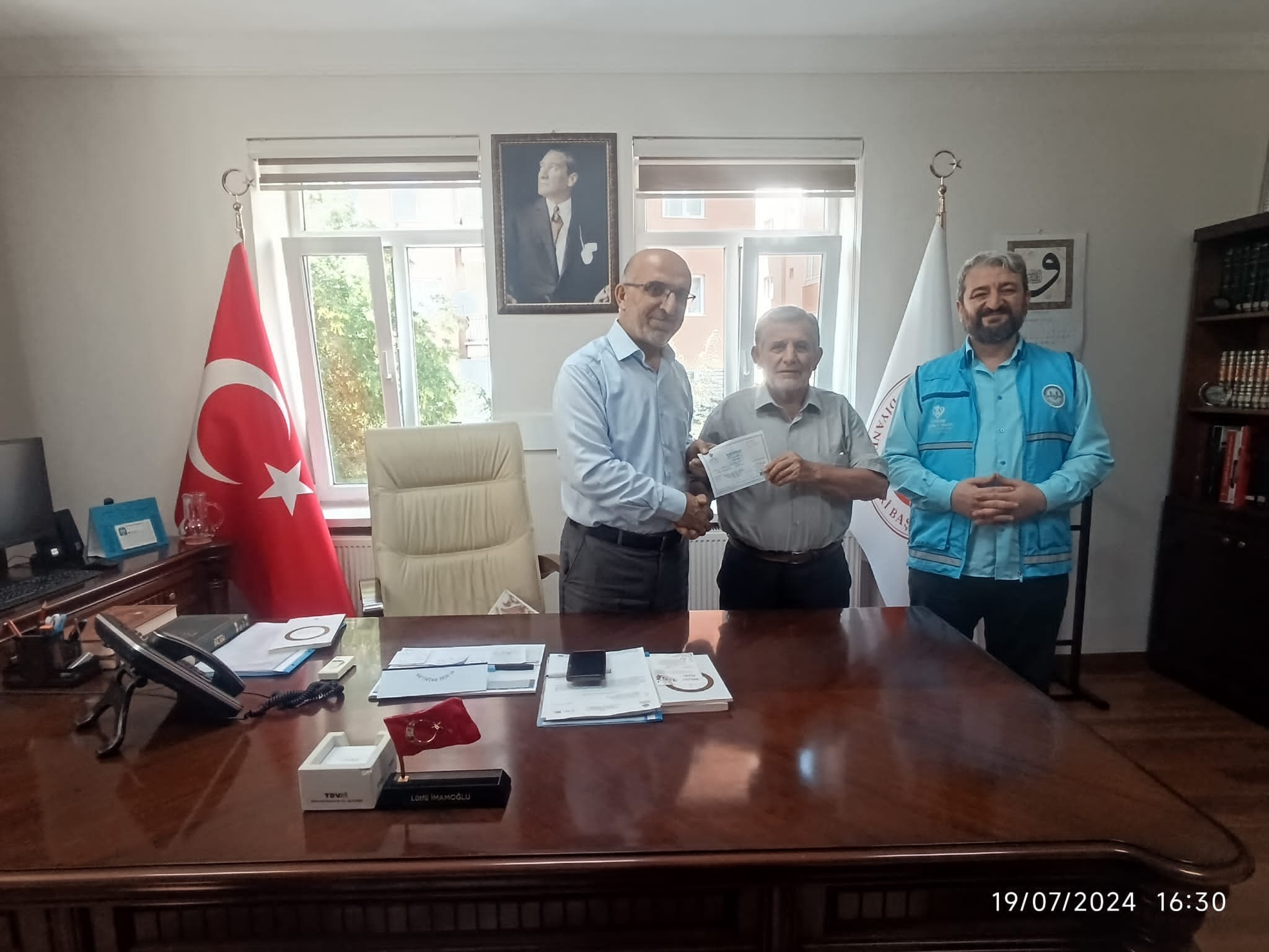 Afyon’dan Afrika’ya Yardım Eli Kocabaş’ı Müftü İmamoğlu Ağırladı