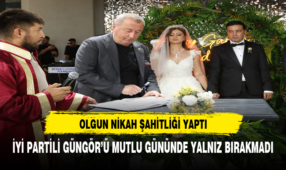 Olgun: "Genç Çiftimize Ömür Boyu Mutluluklar Diliyorum”