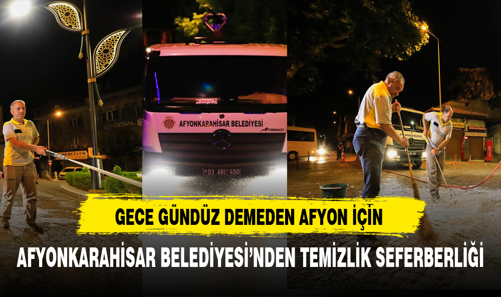 GECE GÜNDÜZ DEMEDEN AFYON İÇİN ÇALIŞIYORLAR