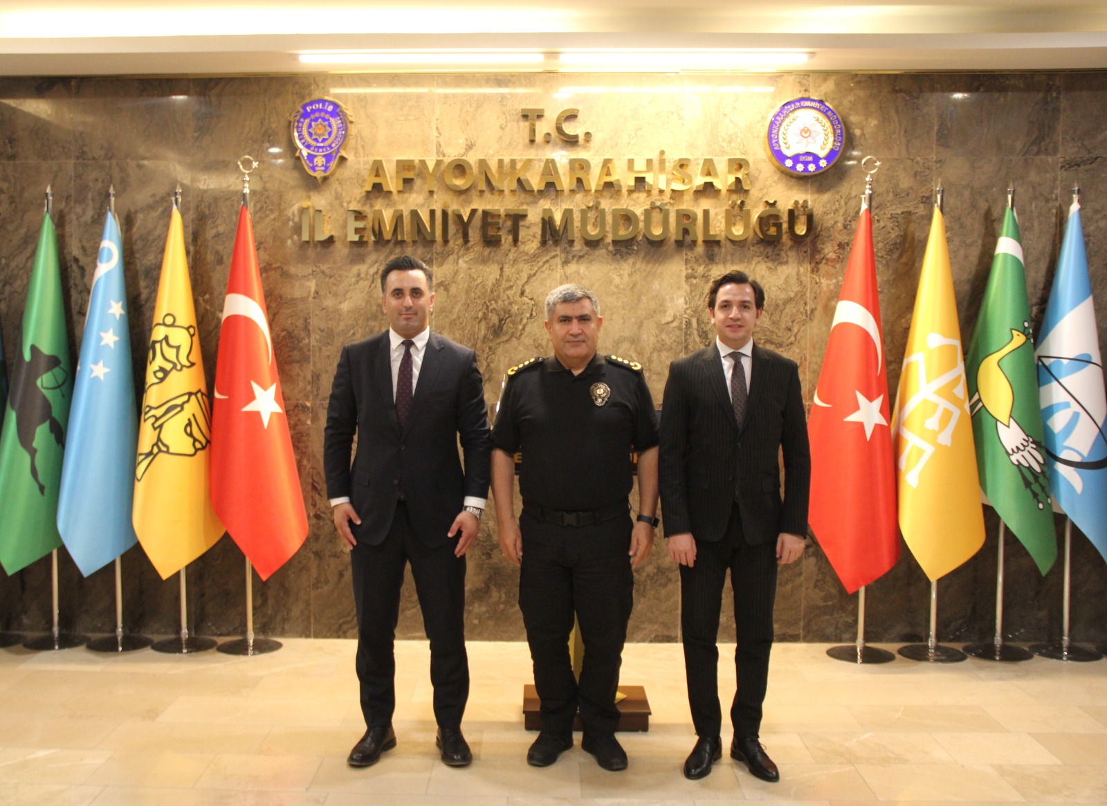 Kaymakamlardan Emniyet Müdürü Mahmut Ay'a Ziyaret