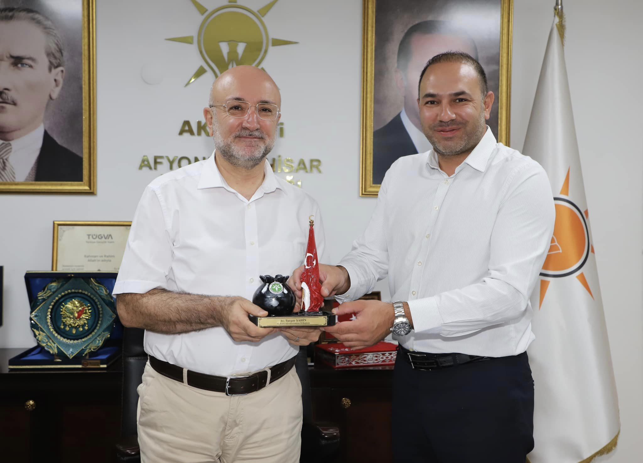 AK Partili Şahin'e Pancar Üreticisinin Sesi Başkan Eroğlu’ndan Ziyaret
