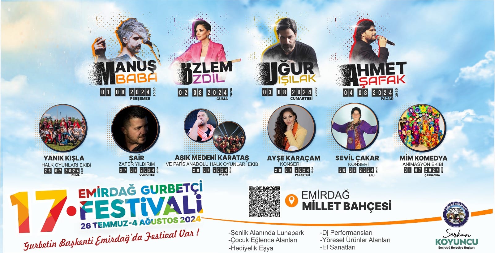 HEYECANLA BEKLENEN 17. EMİRDAĞ GURBETÇİ FESTİVALİ BUGÜN BAŞLIYOR!