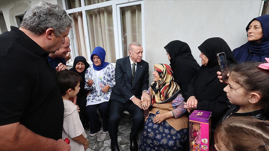 CUMHURBAŞKANI ERDOĞAN'DAN VEFA ZİYARETİ