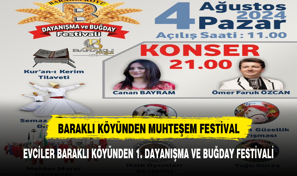 Evciler Baraklı Köyü 1. Dayanışma ve Buğday Festivali'ne Hazırlıklar Devam Ediyor