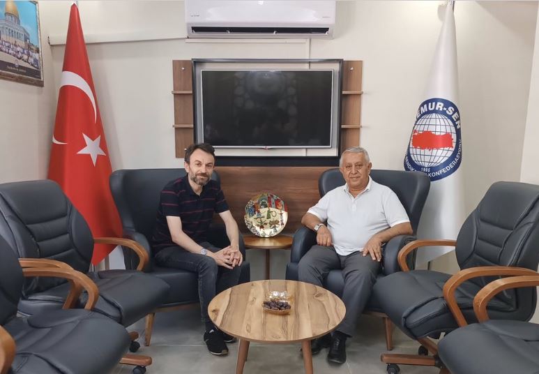 GEÇMİŞ DÖNEM  BELEDİYE BAŞKANI ZEYBEK'TEN ARSLAN'A ZİYARET