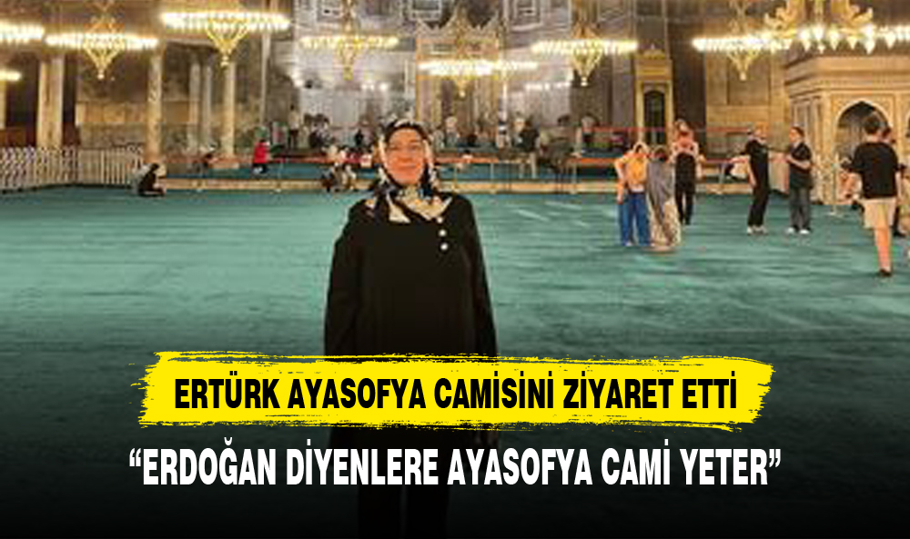 Ak Parti Afyonkarahisar İl Kadın Kolları Başkanı Ferda Ertürk Ayasofya Camisi'ni Ziyaret Etti