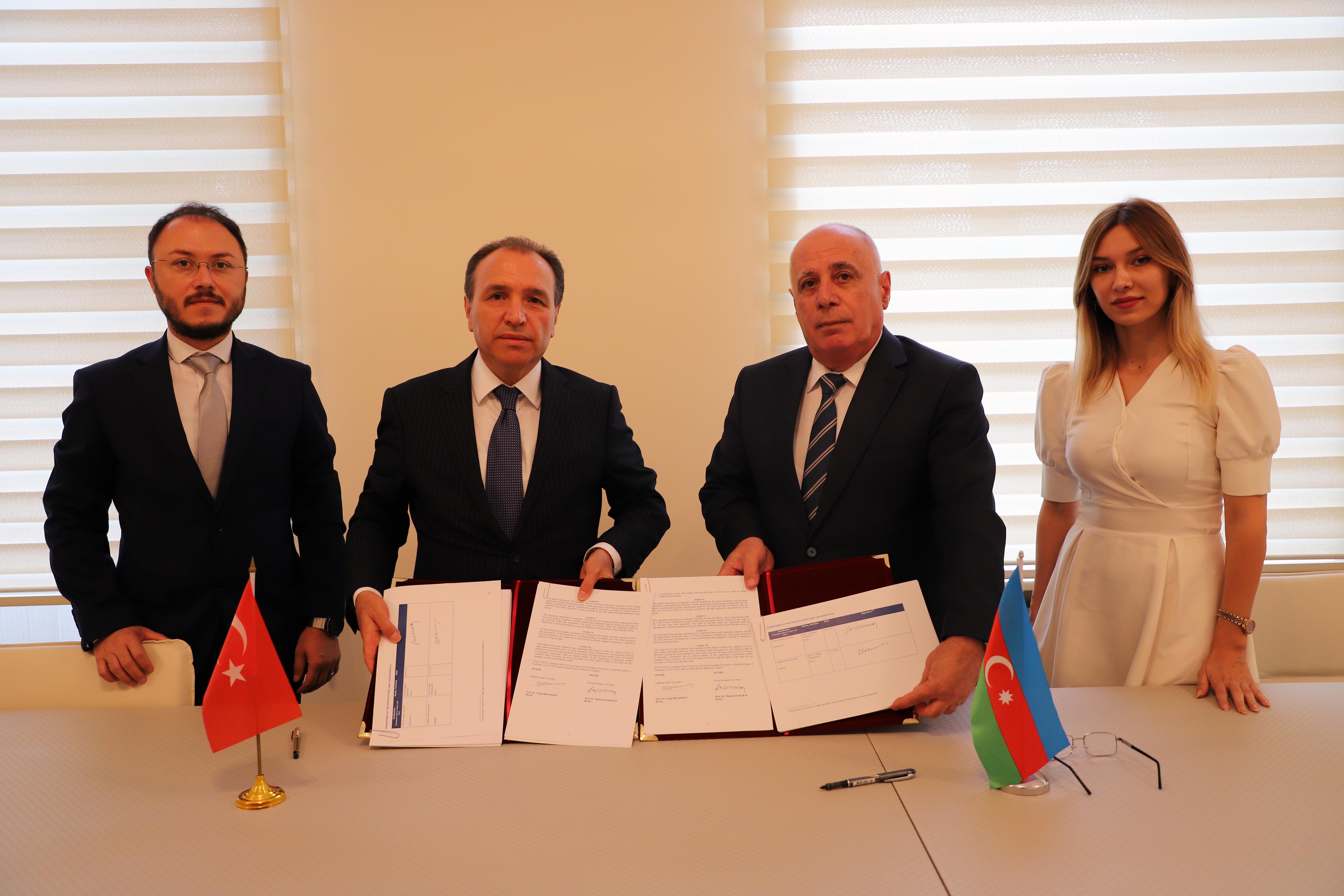 Afyon Kocatepe Üniversitesi ve Lankaran Devlet Üniversitesi Arasında İş Birliği ve Erasmus+ Anlaşmaları İmzalandı