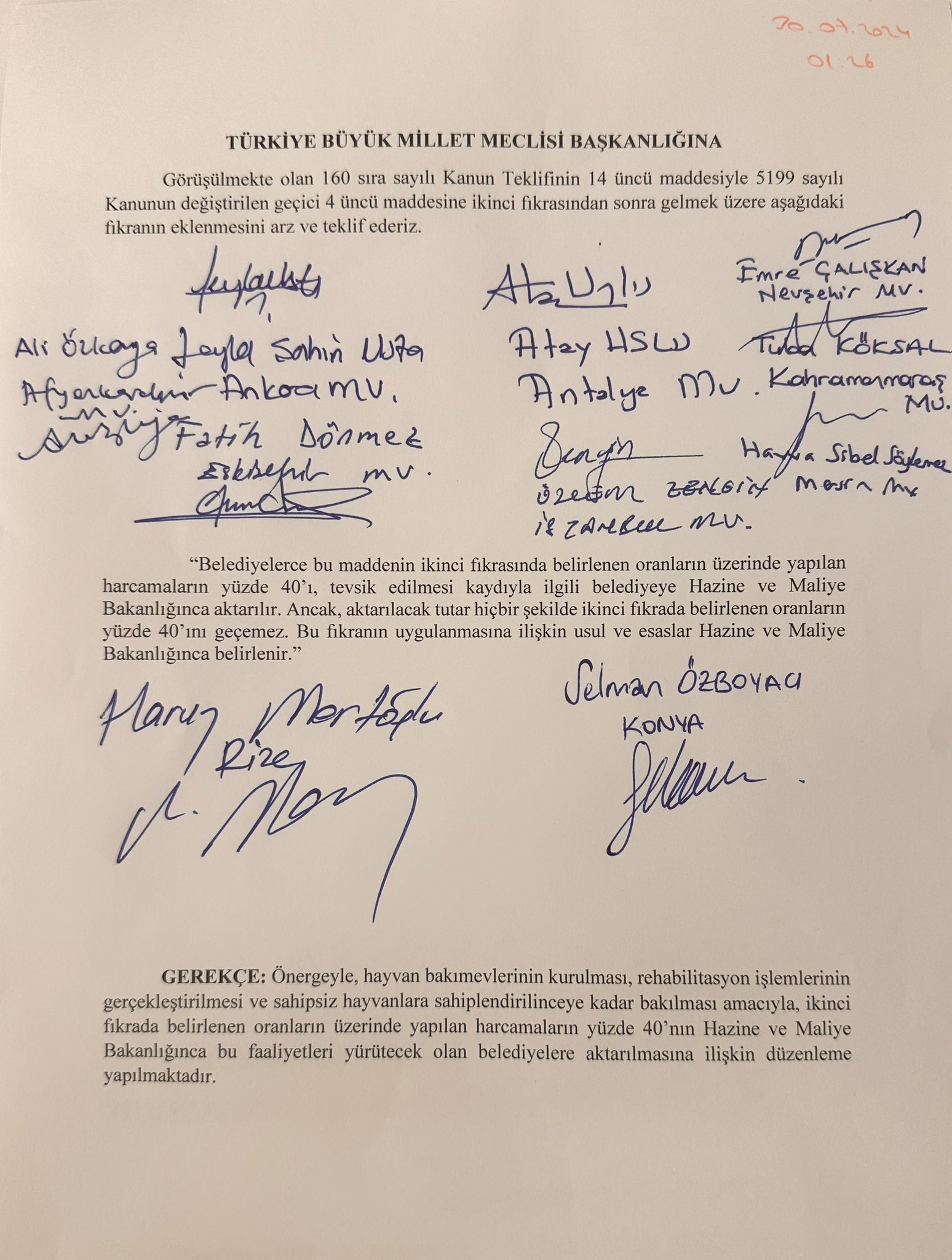 ÖZKAYA 28. DÖNEMİN 2. YASAMA YILI SON OTURUMANA KATILDI