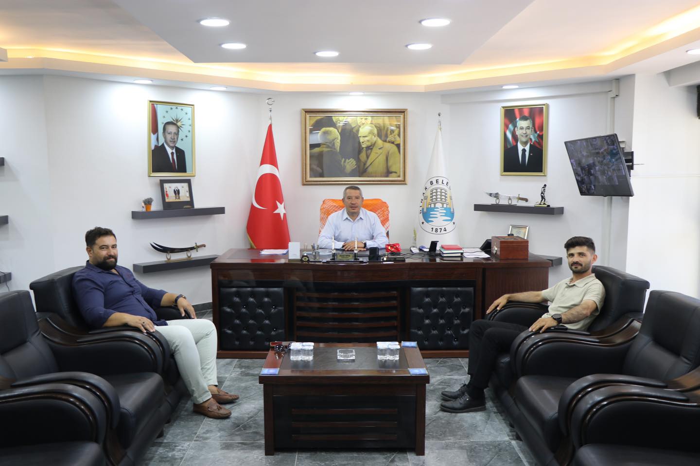İncesu Köyü'nden Dinar Belediye Başkanı Veysel Topçu’ya Hayırlı Olsun Ziyareti