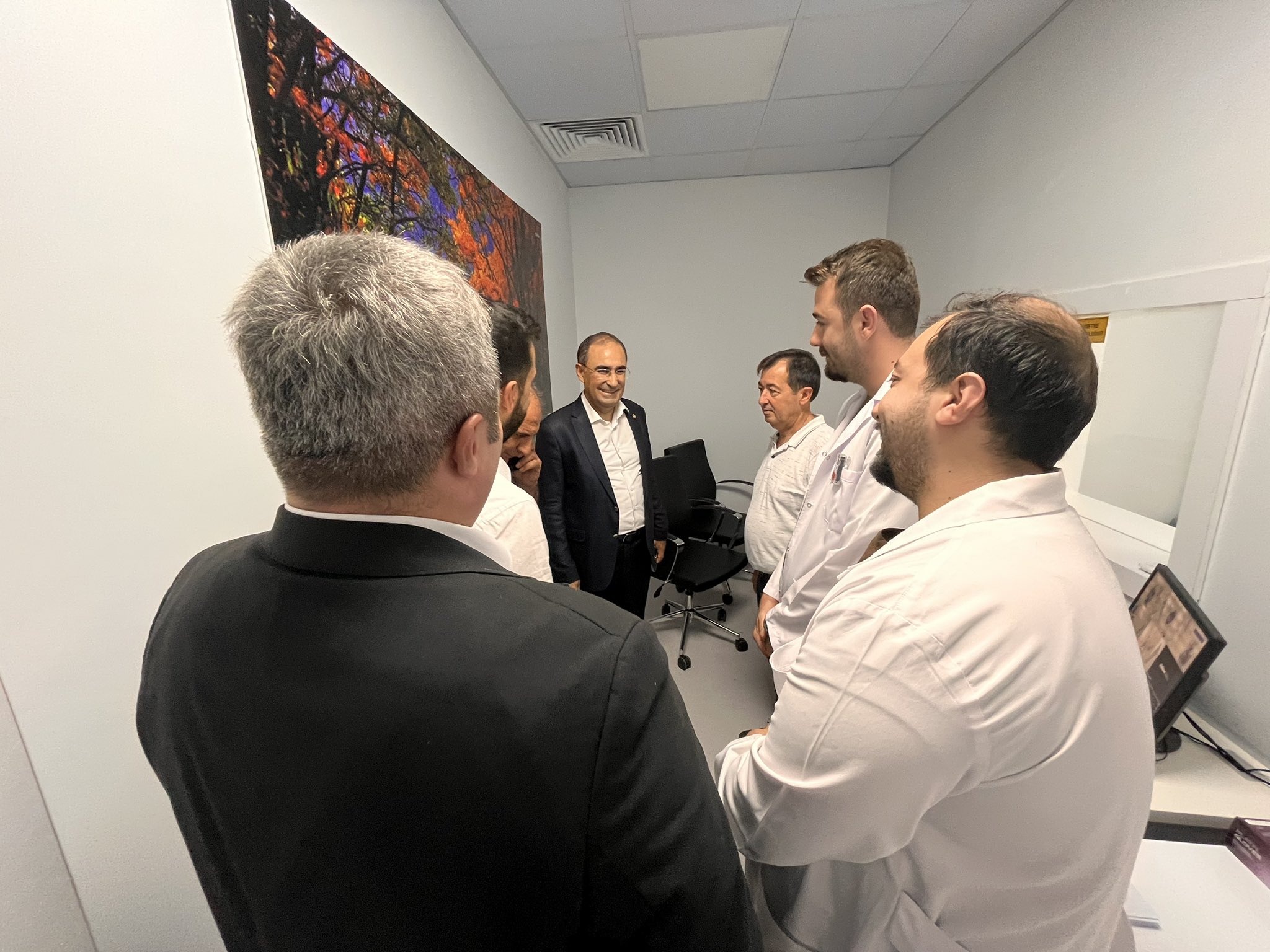 ARSLAN DEVLET HASTANESİNİ ZİYARET ETTİ PET CT CİHAZINI İNCELEDİ