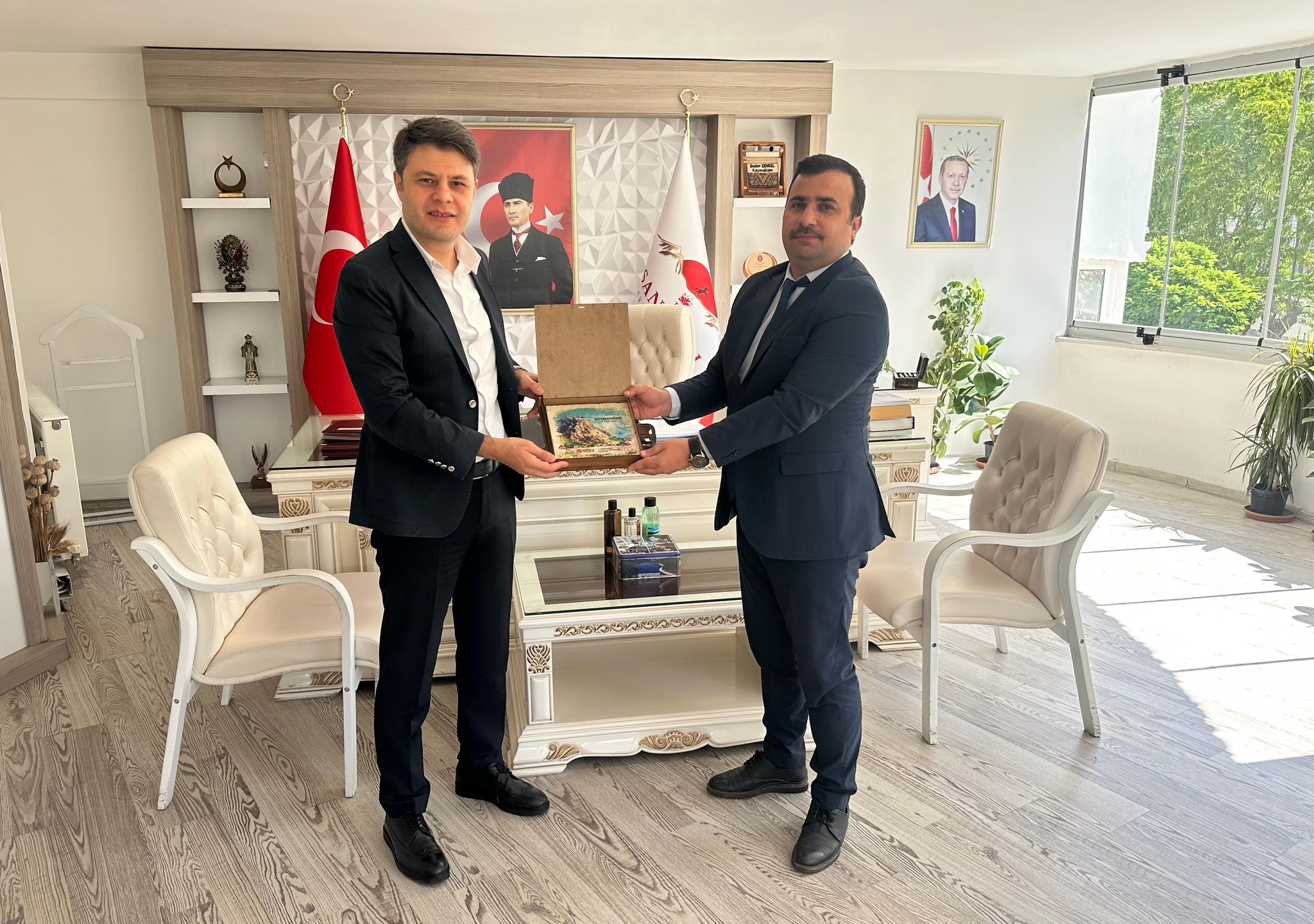 Kaymakam Çengel’in Misafiri Müdür Tanyeri Oldu