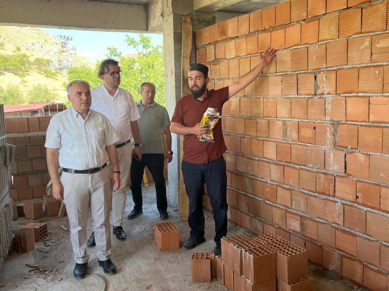 KAYMAKAM DURU TATARLI KURAN KURSU İNŞAATİNİ İNCELEDİ