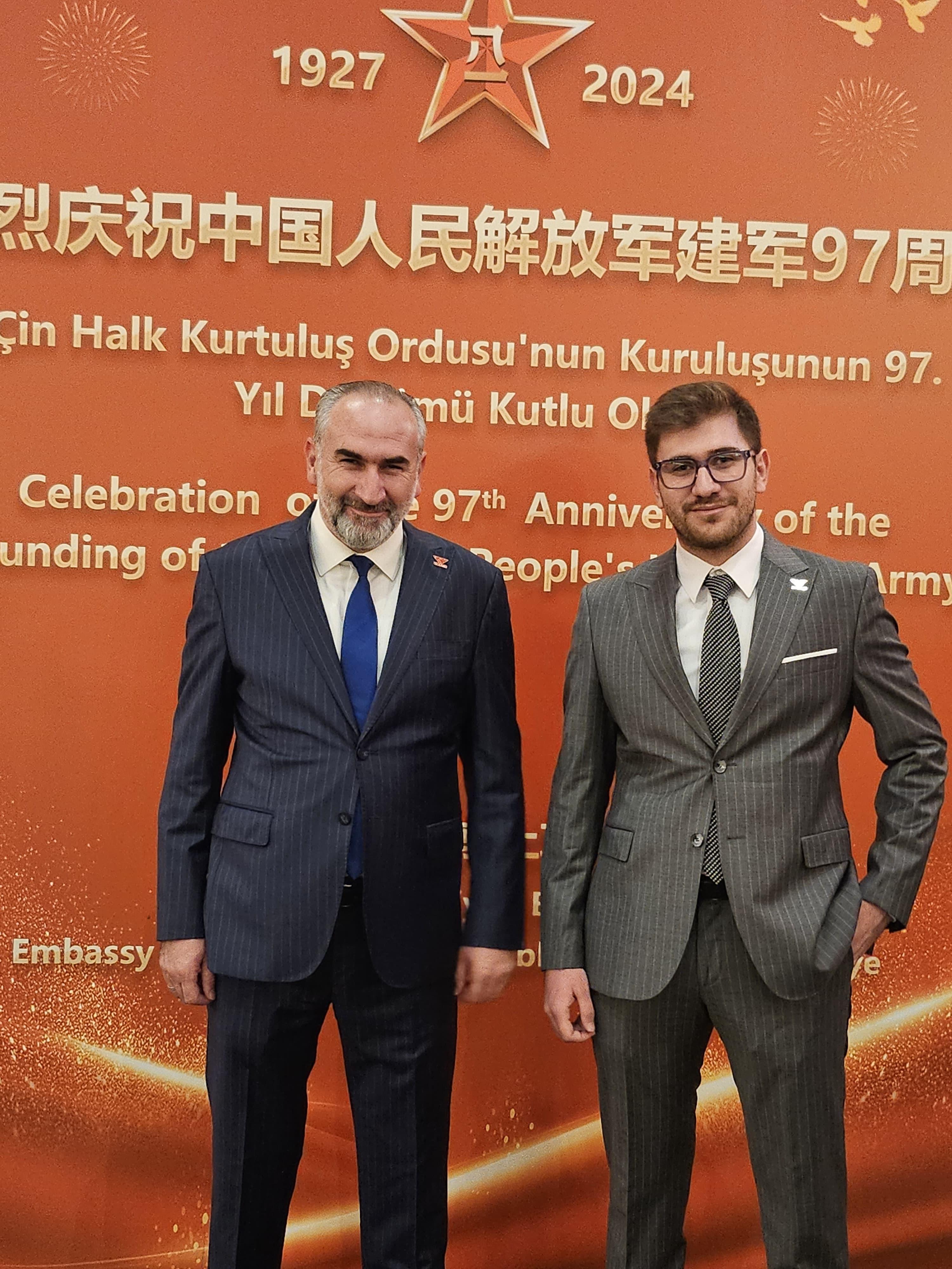 HEMŞERİMİZ İHSAN BEŞER ÇİN HALK CUMHURİYETİ'NİN 97. YIL RESEPSİYONU'NA KATILDI