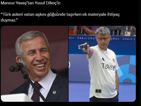 BAŞKAN YAVAŞ'TAN DİKEÇ'E TAKDİR