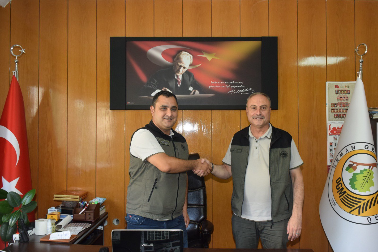 Orman Fidanlık Müdürü Ünal’a Hayırlı Olsun Ziyareti