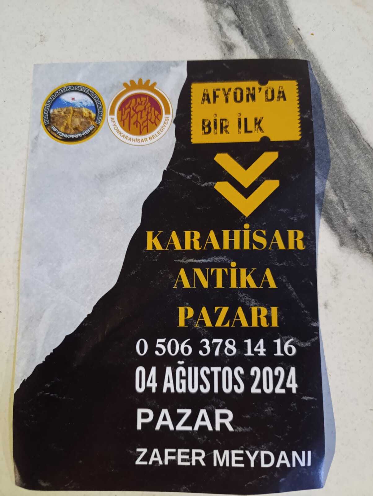 Afyonkarahisar'da Bir İlk: Karahisar Antika Pazarı Geliyor