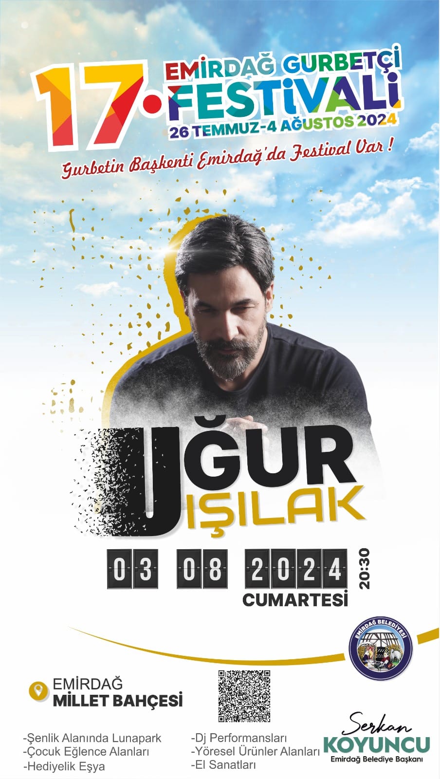Uğur Işılak Emirdağ’da Sahne Alacak