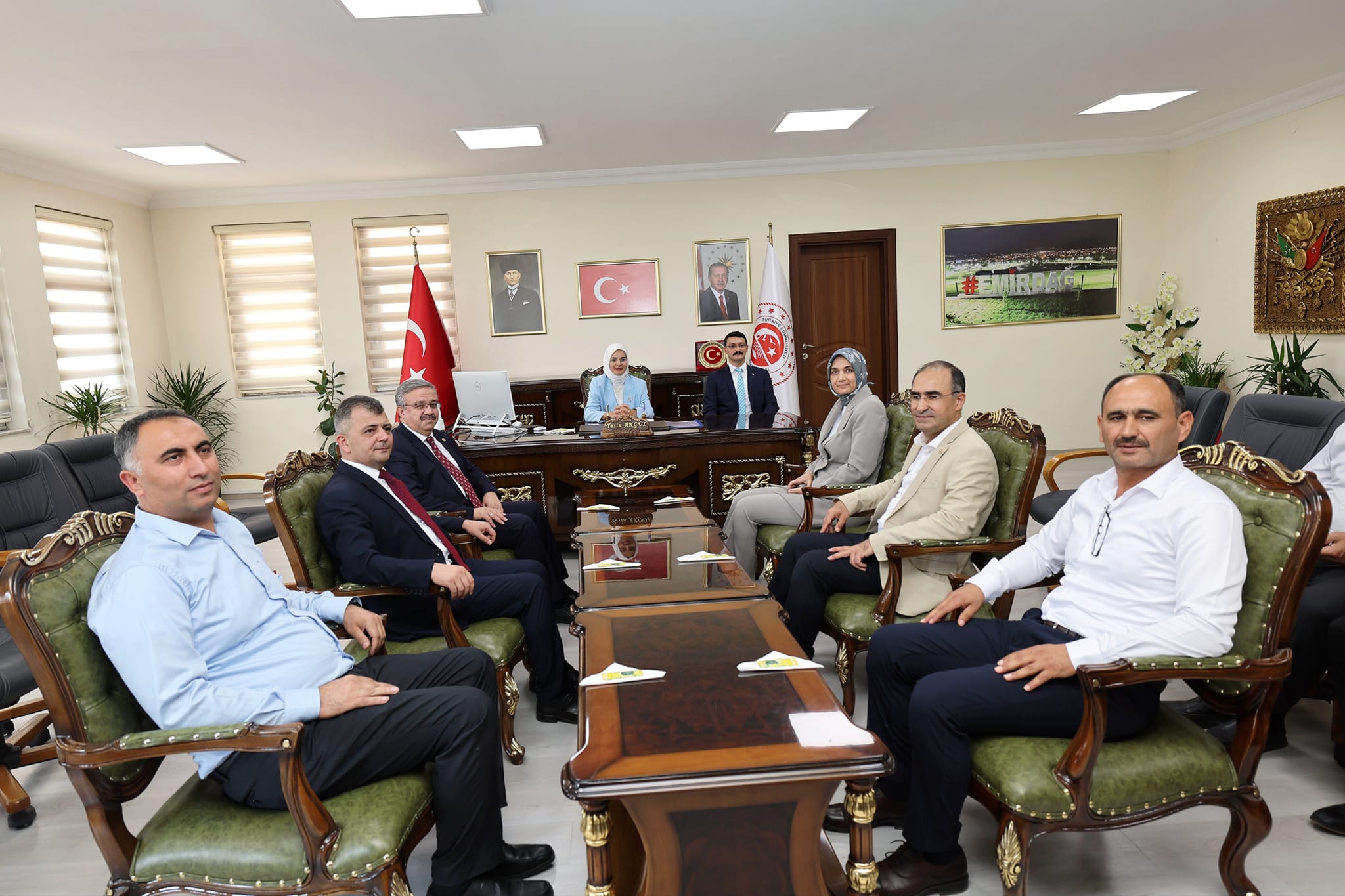 Bakan Göktaş Ve Vali Yiğitbaşı Yeni Kaymakamı Ziyaret Ettiler