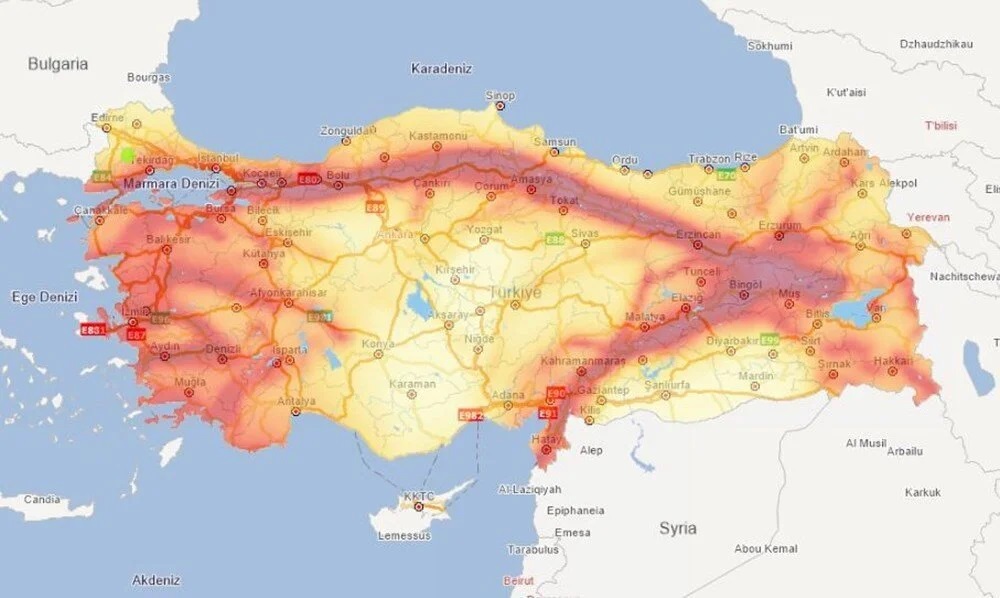 45 İL VE 110 İLÇE DEPREM RİSKİ TAŞIYOR