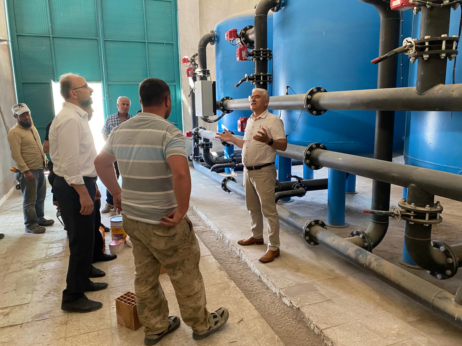 Bölge Müdür Erkan İçmesuyu Tesisini Ziyaret Etti
