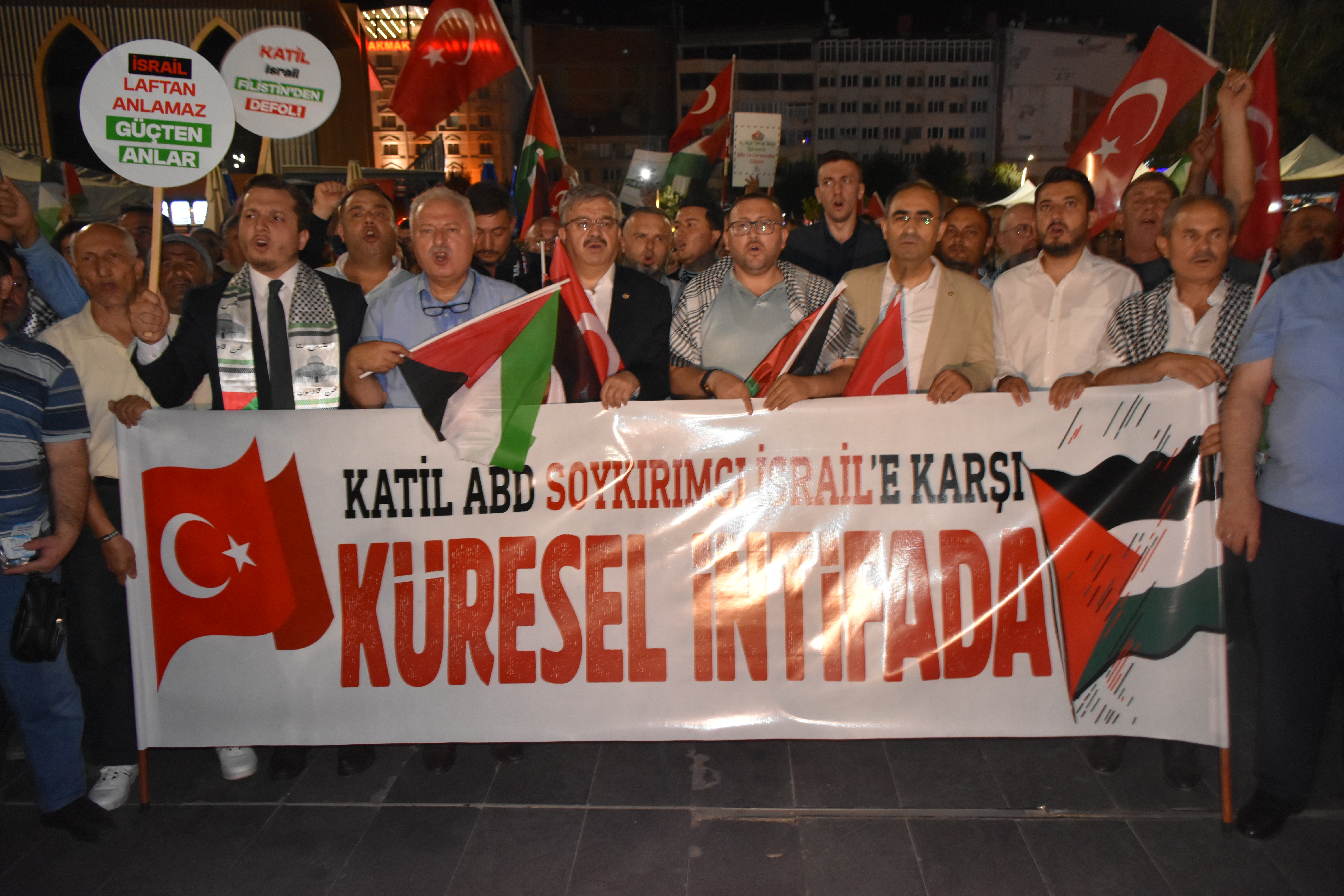 Afyon İsmail Heniyye Ve Gazze İçin Yürüdü