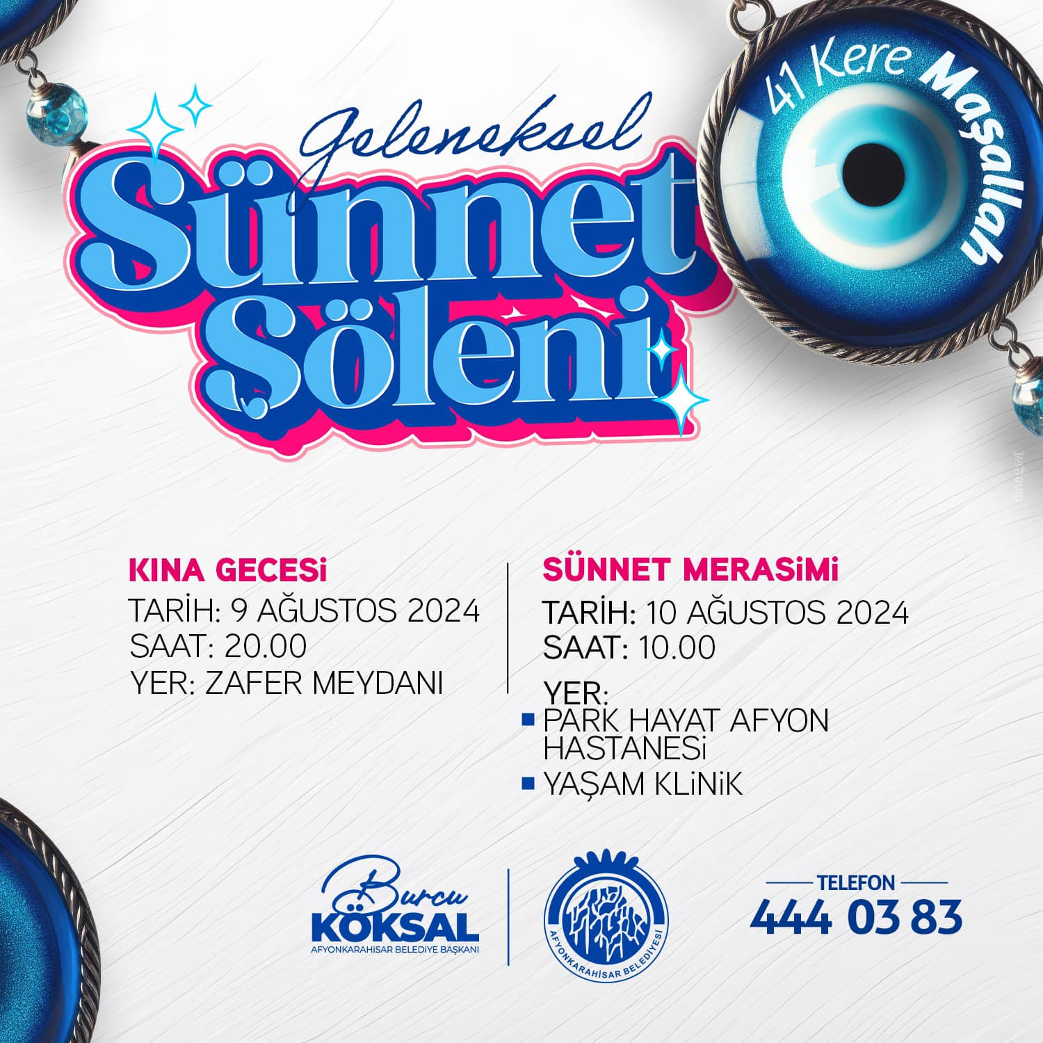 Afyonkarahisar’da Sünnet Şöleni Başlıyor!