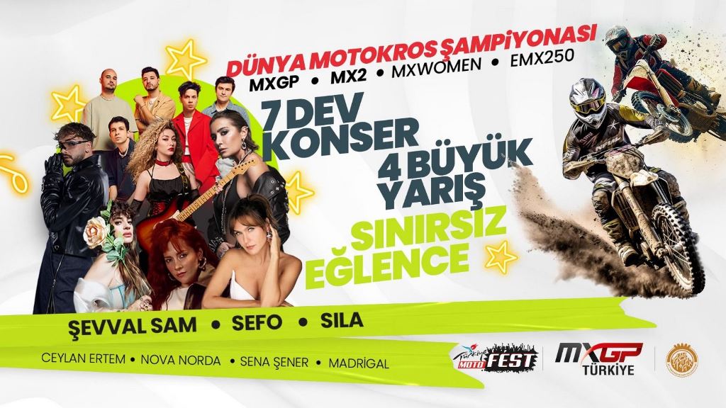 TÜRKİYE MOTOFEST'TE 5 GÜNDE 7 KONSER