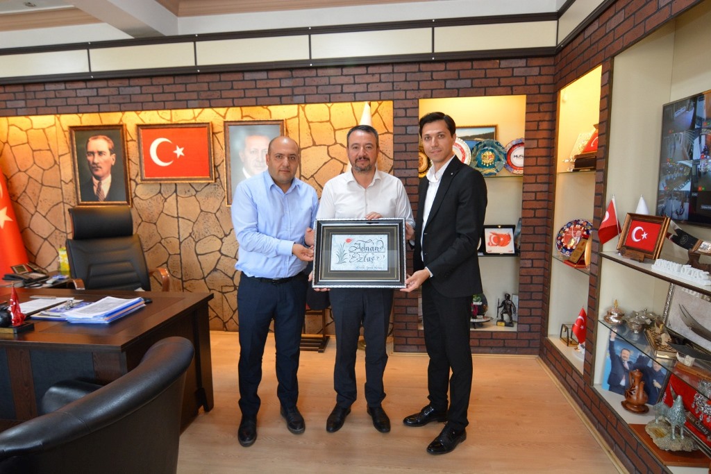 BAŞKAN ÖZTAŞ KONUKLARINI AĞIRLADI