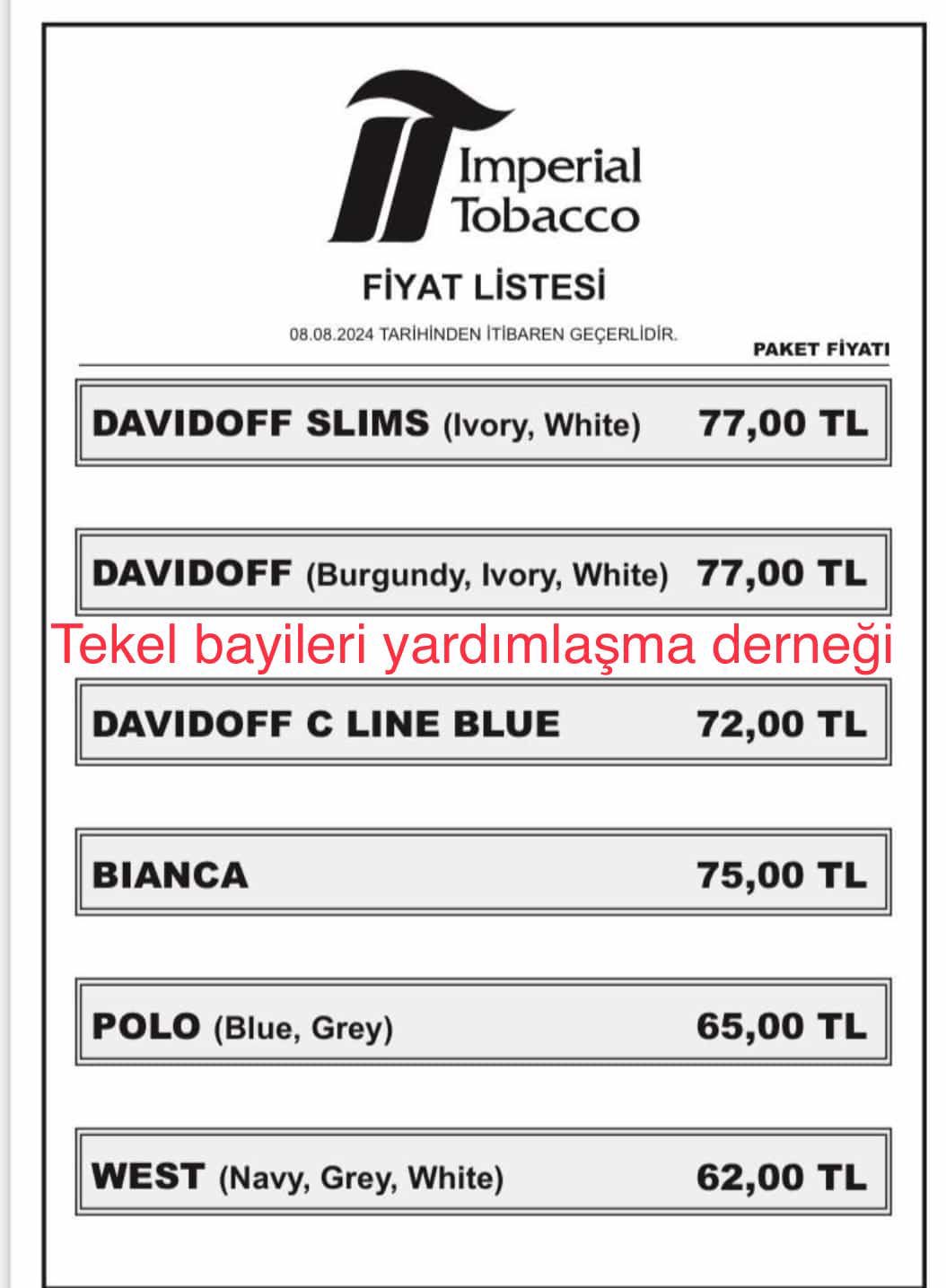 Sigaraya bir zam daha: En ucuz sigarası 62 TL, en pahalısı 77 TL oldu