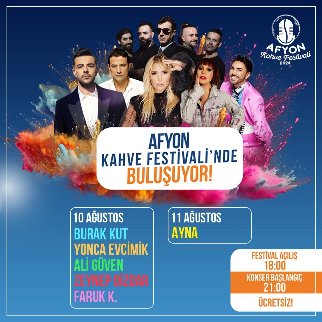 AFYON KAHVE FESTİVALİ'NDE 90'LAR RÜZGÂRI ESECEK