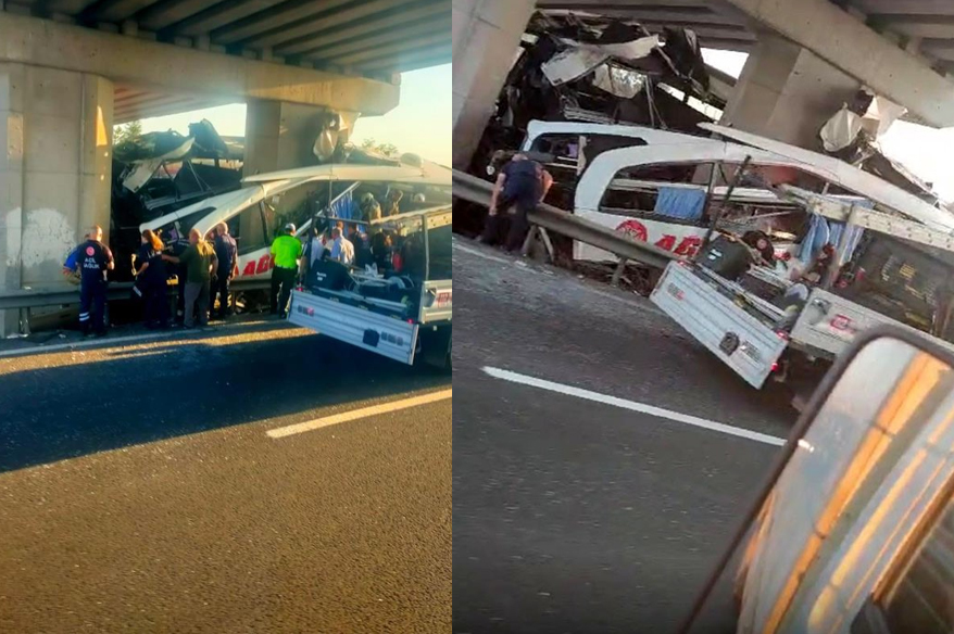 Otobüs Köprüye Saplandı: 9 Ölü, 26 Yaralı Olduğu Açıklandı