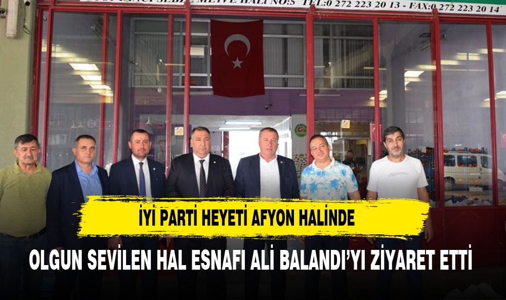 Olgun halin sevilen esnafı Ali Balandı'yı ziyaret etti