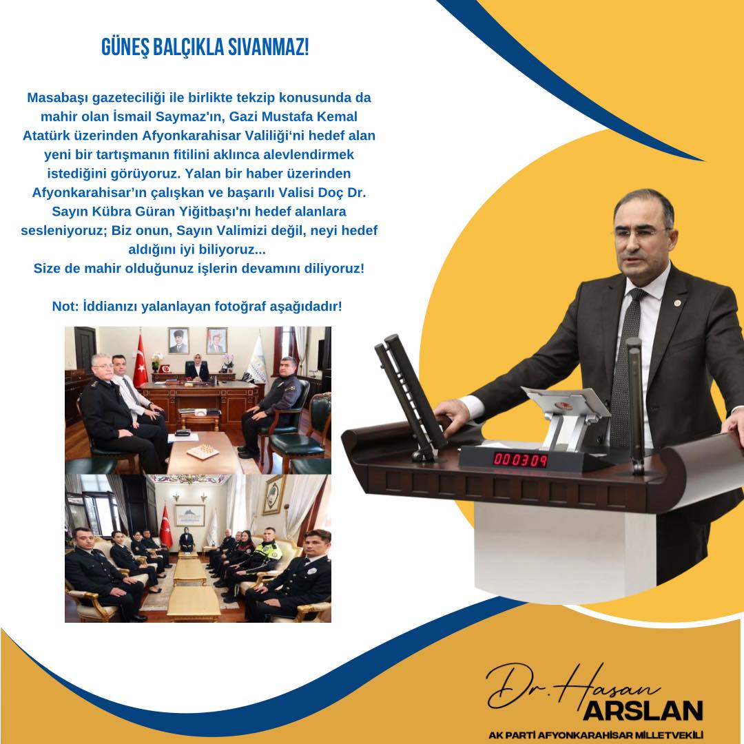 Milletvekili Arslan'dan Gazeteci Saymaz'a sert tepki!