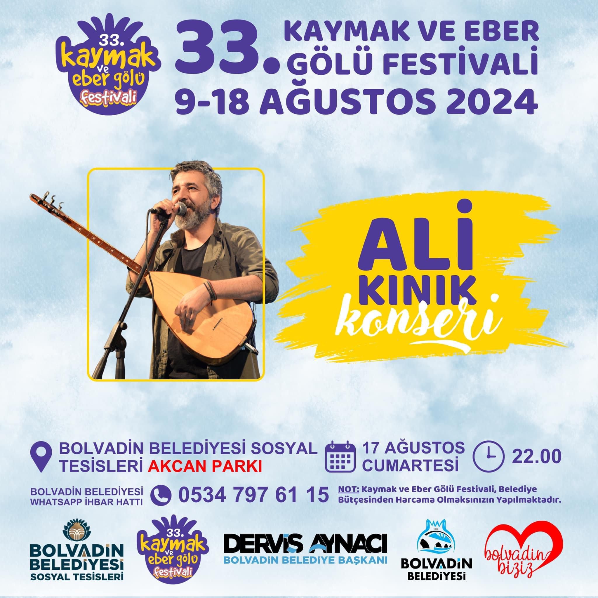 33. Kaymak Ve Eber Gölü Festivali Bolvadin’de Başladı