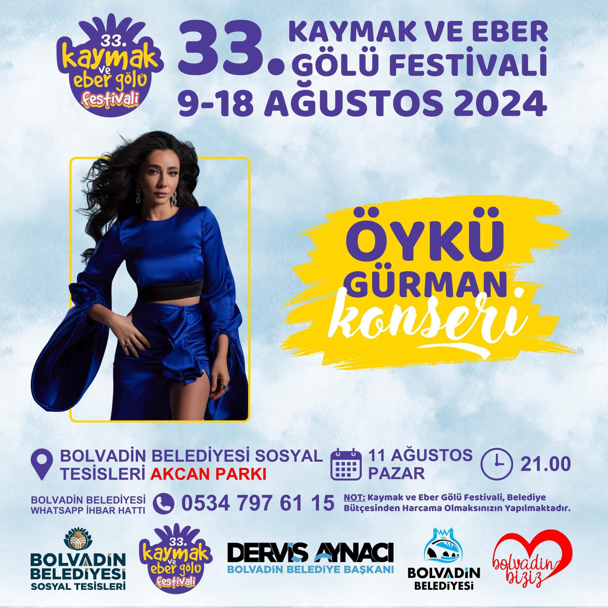 33. Kaymak Ve Eber Gölü Festivali Bolvadin’de Başladı