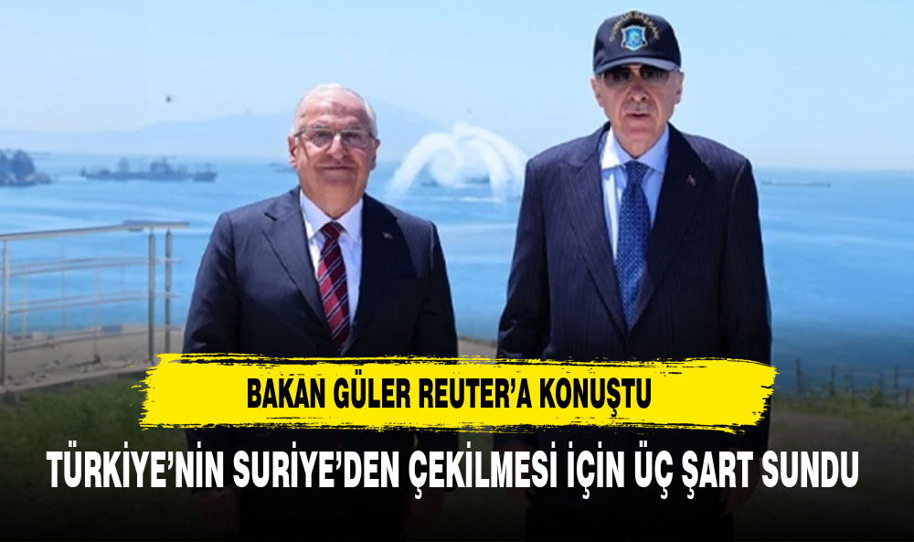 Bakan Güler: Türkiye, Suriye ile bakanlar düzeyinde bir araya gelebilir