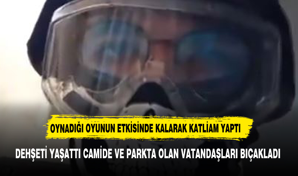 Dehşet! 18 Yaşındaki Genç Cami Bahçesinde ve Parkta Oturan İnsanları Bıçakladı!