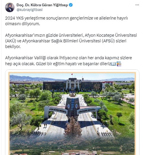 Devlet Ana Üniversite Hayali Kuran Gençleri Tebrik Etti