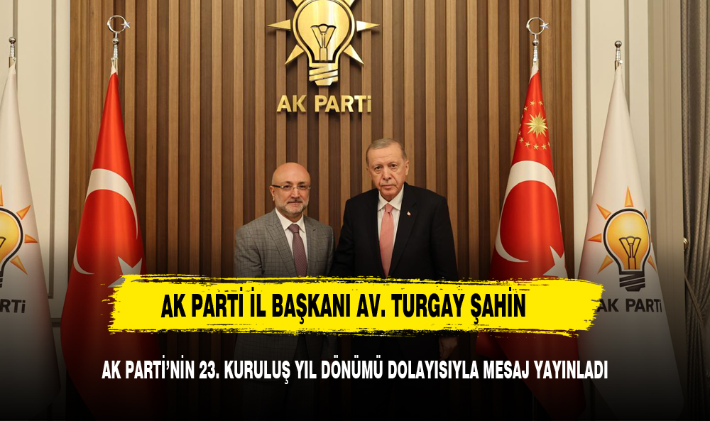 BAŞKAN ŞAHİN 23. YIL MESAJI YAYINLADI